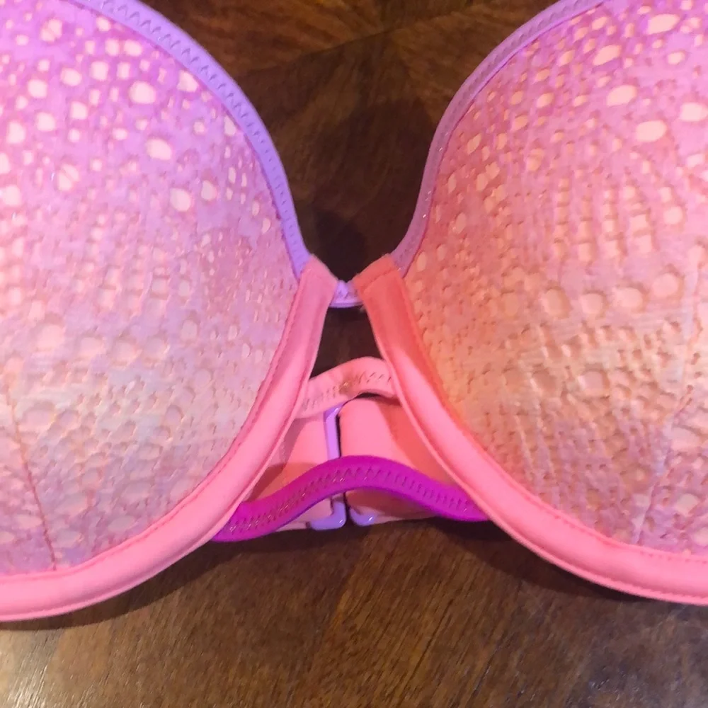 Victoria’s Secret Ombre Lace Strapless Bikini Top 32D - Picture 3 of 6